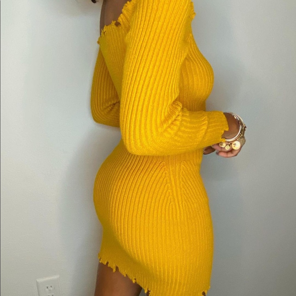 Mustard Ribbed Set